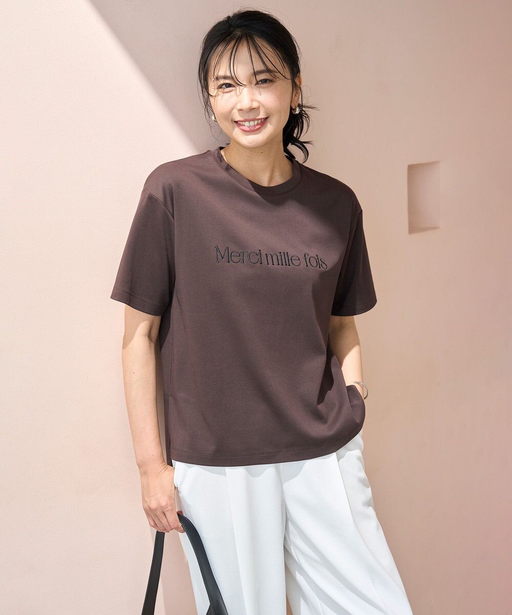 UNFILO BEAUTY FORM-Tコットン ロゴ半袖T 