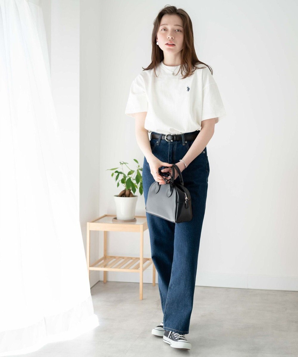 WEGO 【洗える/綿100%】USPOLOワンポイントTシャツ 