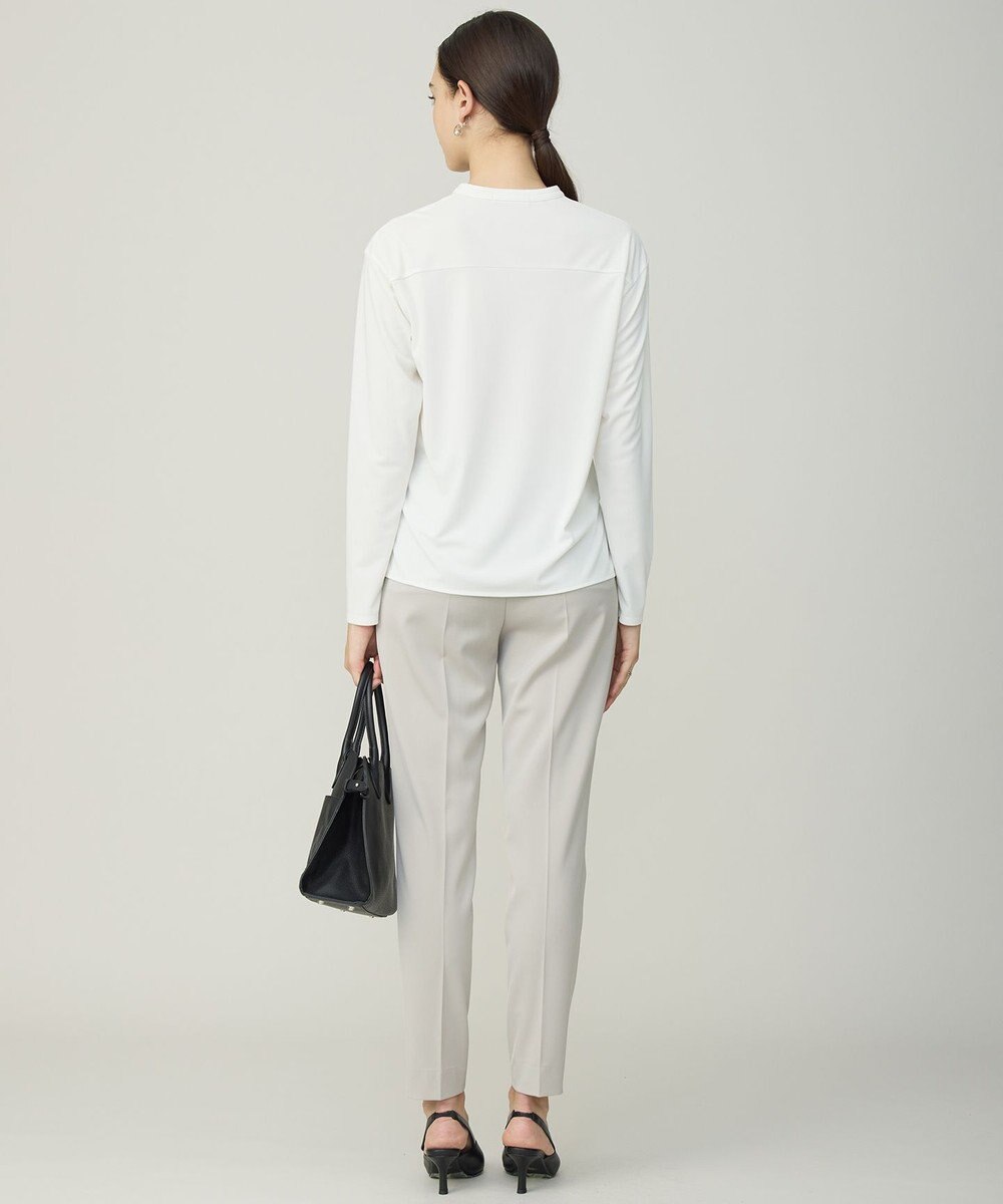 ICB L イージージョーゼット ピンタックカットソー 