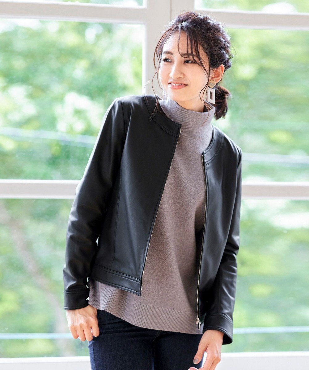 本革 ノーカラーシープレザージャケット Tiaclasse ファッション通販 公式通販 オンワード クローゼット 本革 ノーカラーシープレザージャケット Tiaclasse ファッション通販 公式通販 オンワード クローゼット