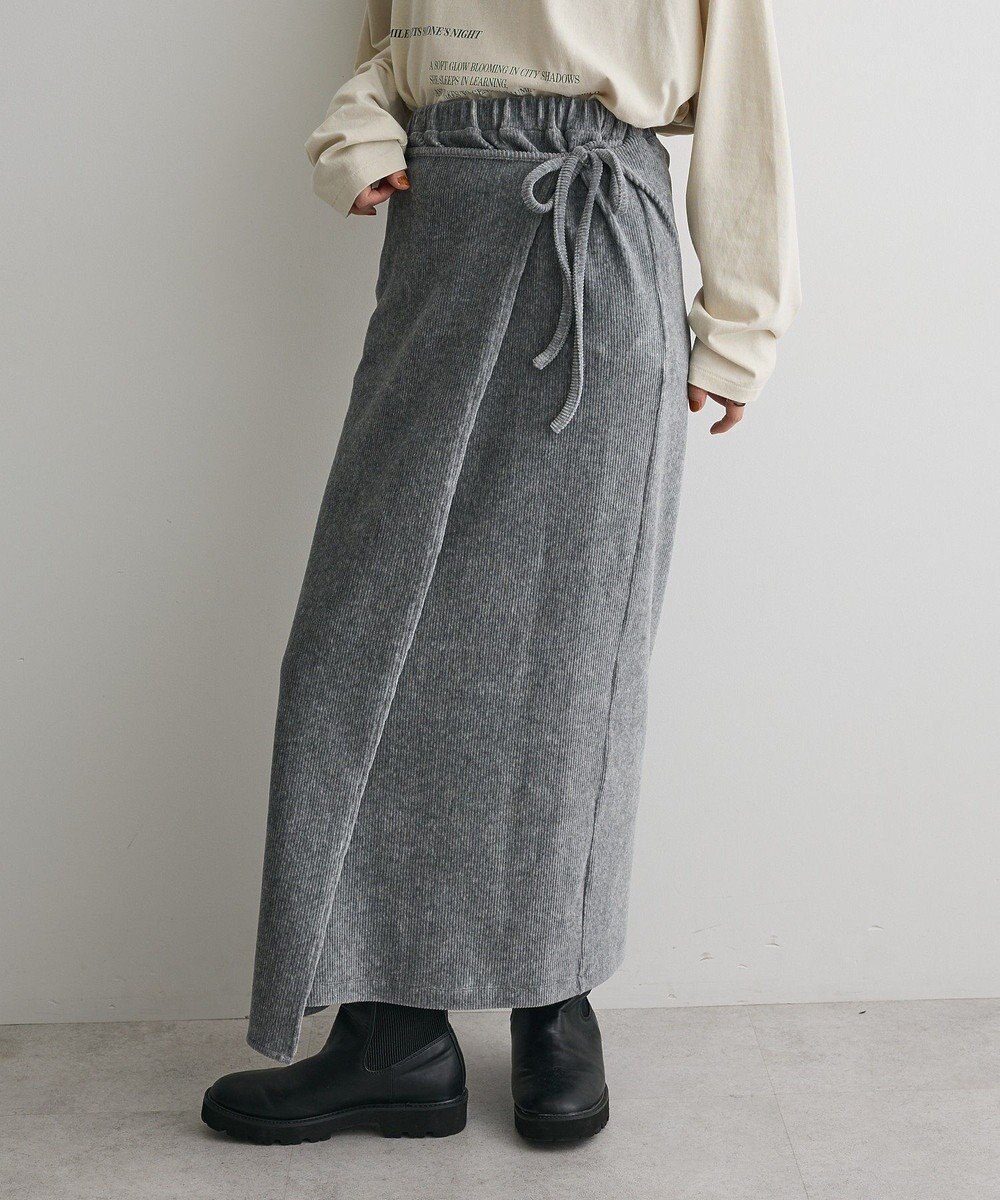 CRAFT STANDARD BOUTIQUE カットコーデュロイラップ風スカート 