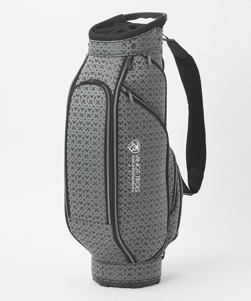 23区GOLF 【UNISEX】モノグラムライトキャディバッグ　ベテランゴルファーにもおすすめなモダンデザイン 