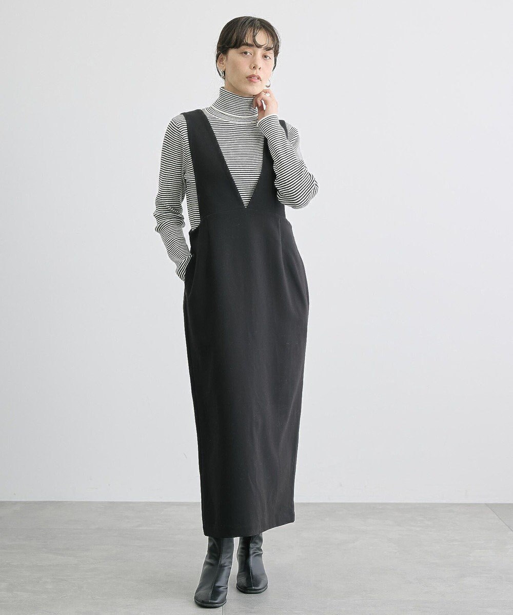 AMERICAN HOLIC イージーケアＶネックワンピース 