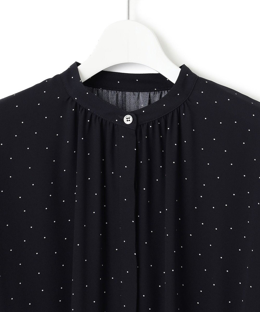 23区 S 【洗える】バックサテンアムンゼン ドットプリント ワンピース 