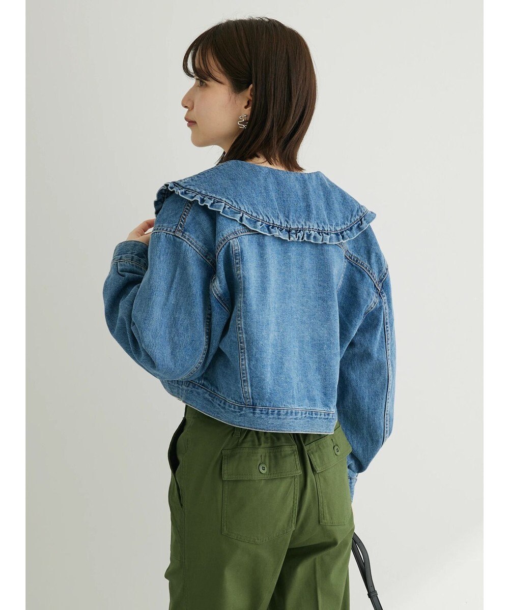 Green Parks ・Ｄｏｕｂｌｅ　Ｆｌａｇｓ　フリルカラーＧジャン 