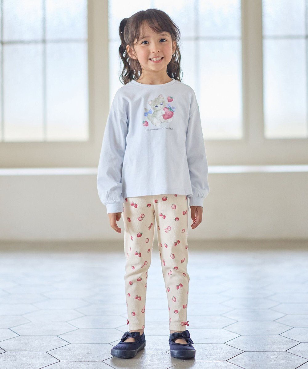 ANY KIDS 【Strawberry Collection】アートプリント 長袖Tシャツ 