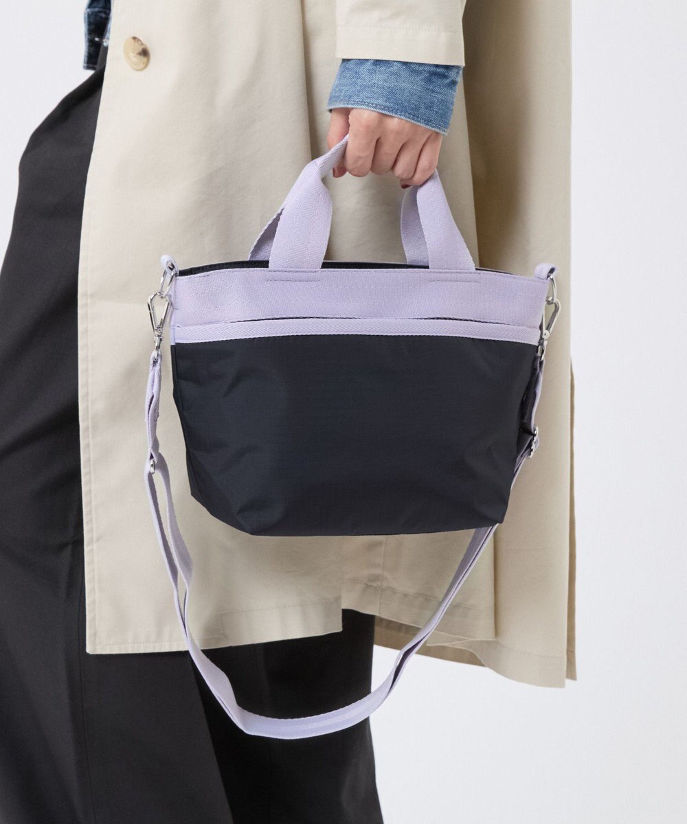 LeSportsac SMALL BUCKET TOTE/ディープシー/ソフトラベンダー 