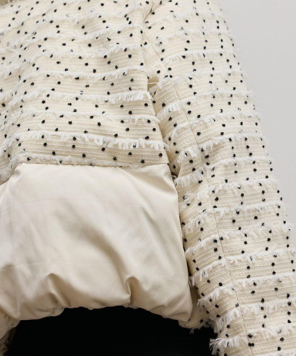 GRACE CONTINENTAL ツイードダウンジャケット 