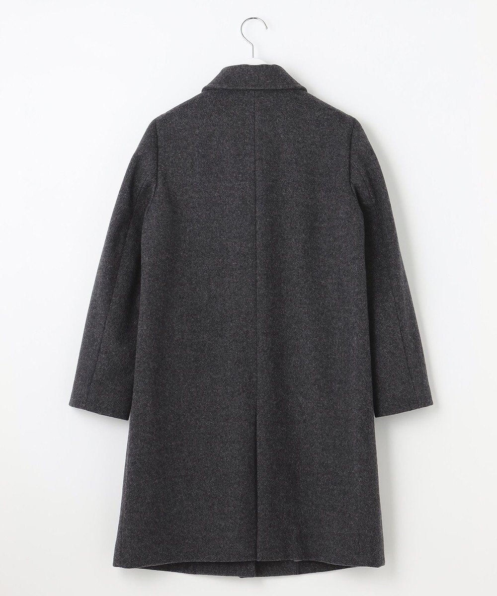 J.PRESS LADIES L ショートビーバー ステンカラーコート 