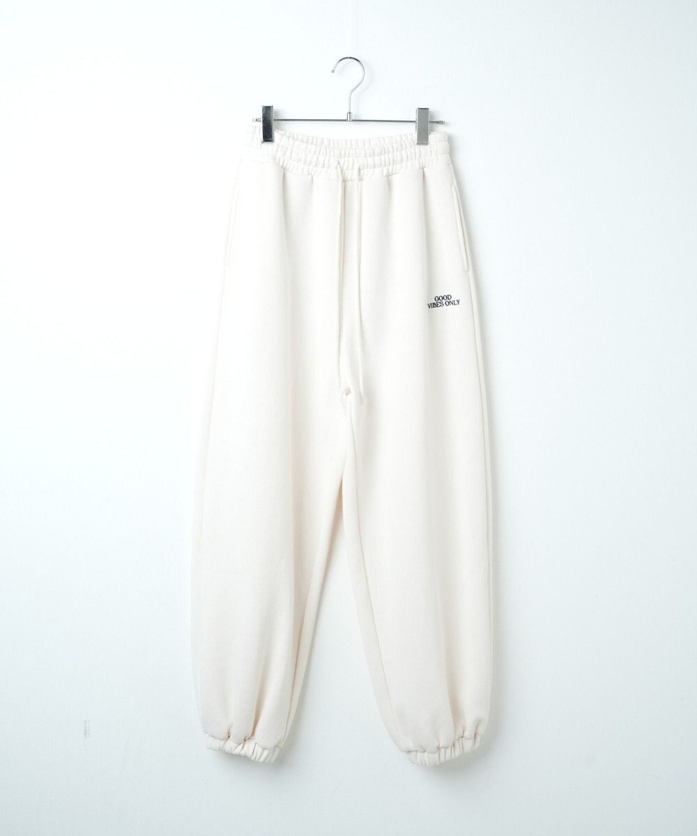 WEGO 裏起毛ロゴ刺繍スウェットパンツ 