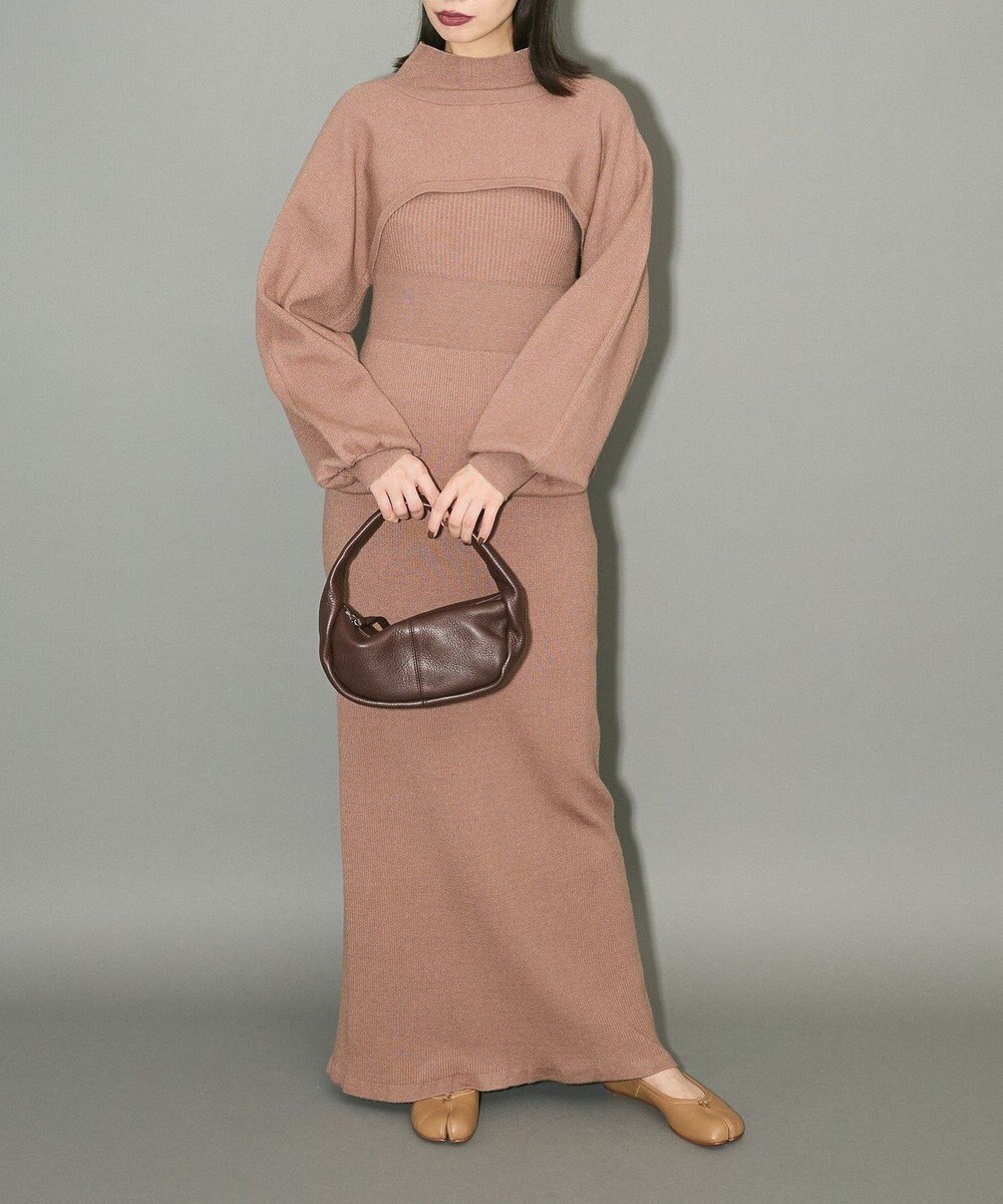 Green Parks ボレロ付ニットワンピース 