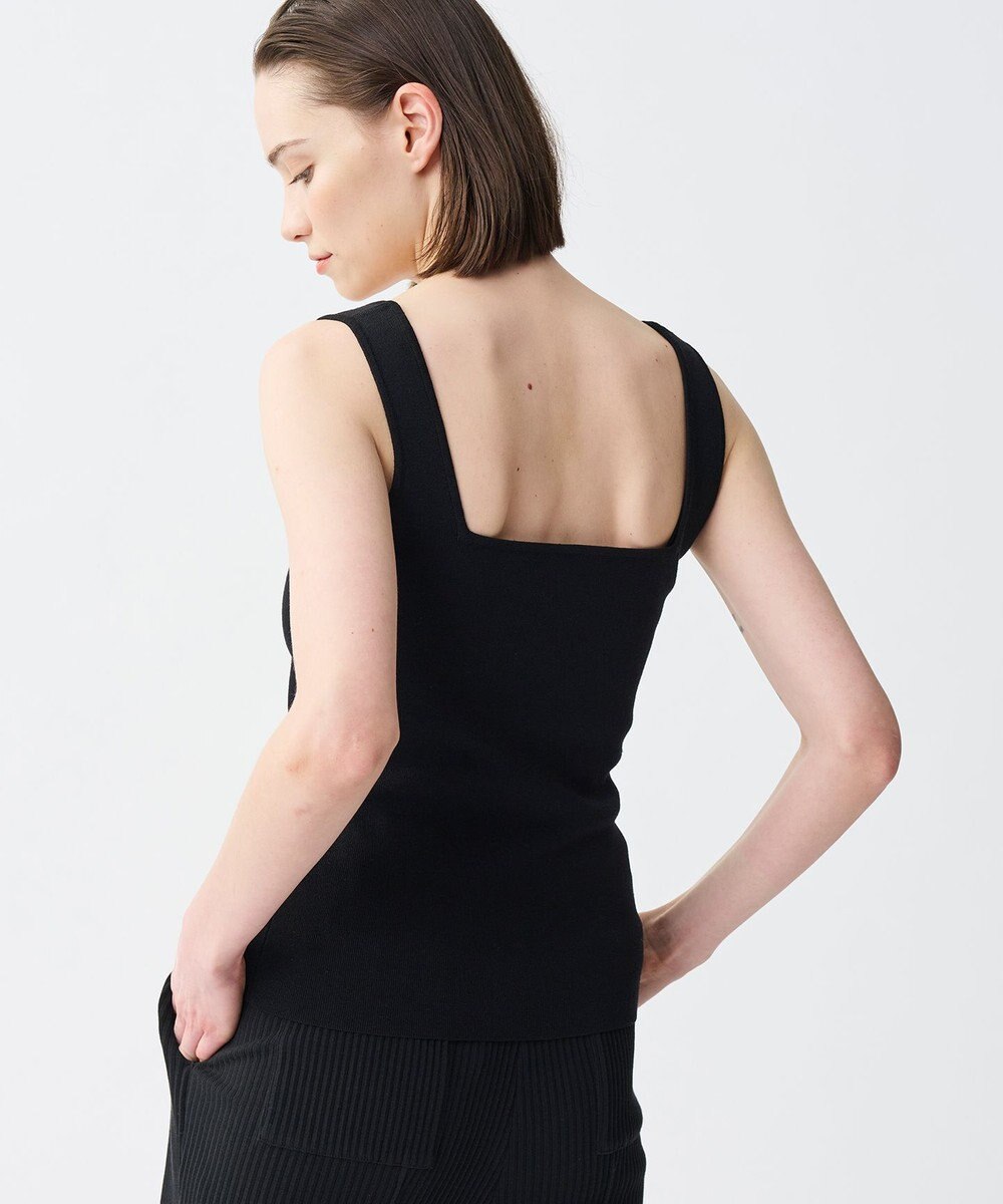 uncrave リネンニット スクエアタンクトップ 