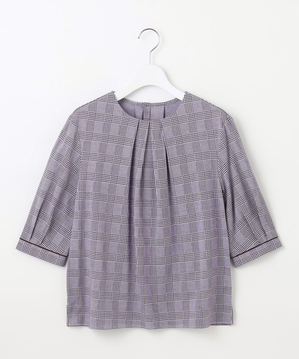 J.PRESS LADIES L チェックジャージー カットソー 