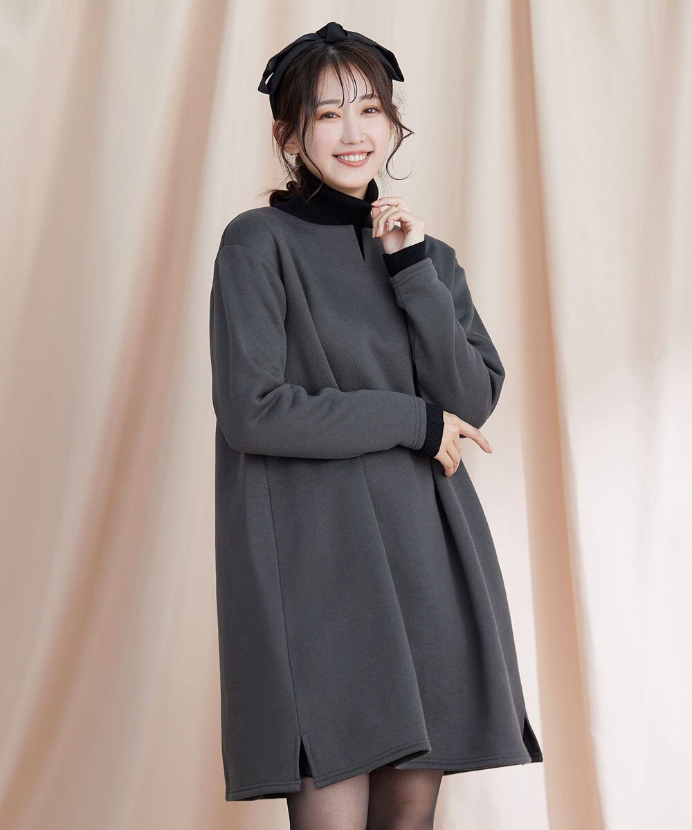 Tiaclasse 【洗える】裏起毛チュニック 