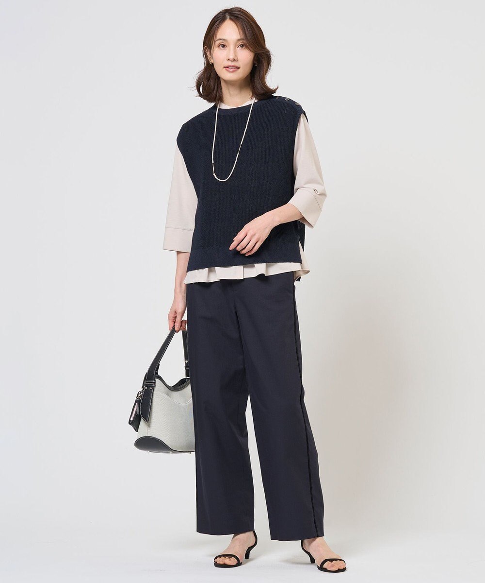 J.PRESS LADIES L 【WEB限定カラーあり】LINEN COTTON ニット ベスト 