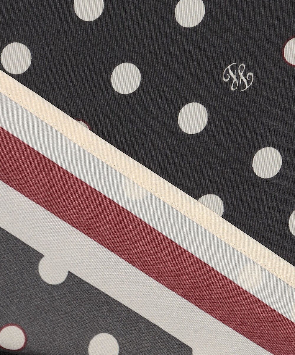 自由区 【アンサンブル対応・洗える】ポルカドットプリント プルオーバー 