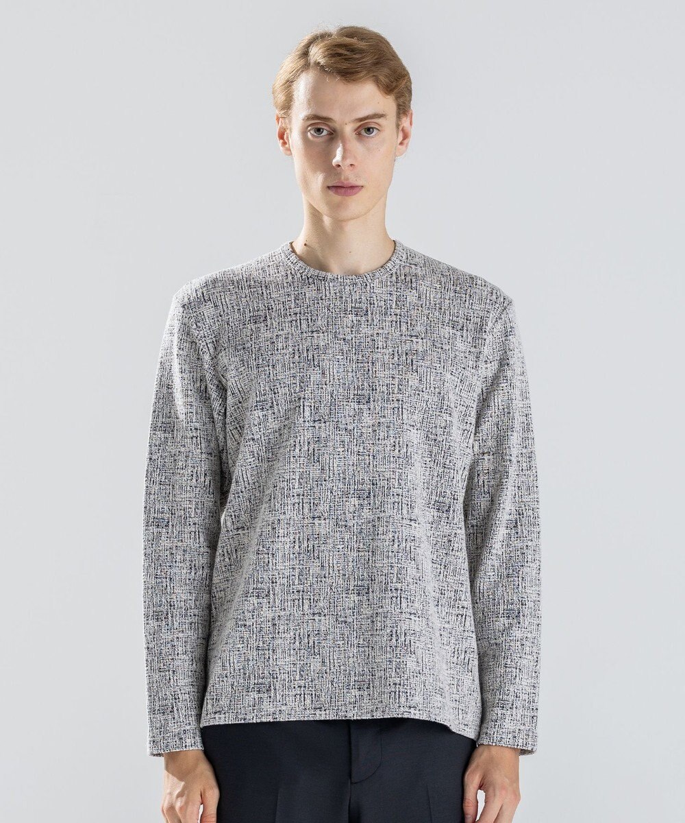 JOSEPH HOMME 【新素材】パフィーチェックジャージー　クルーネックカットソー 