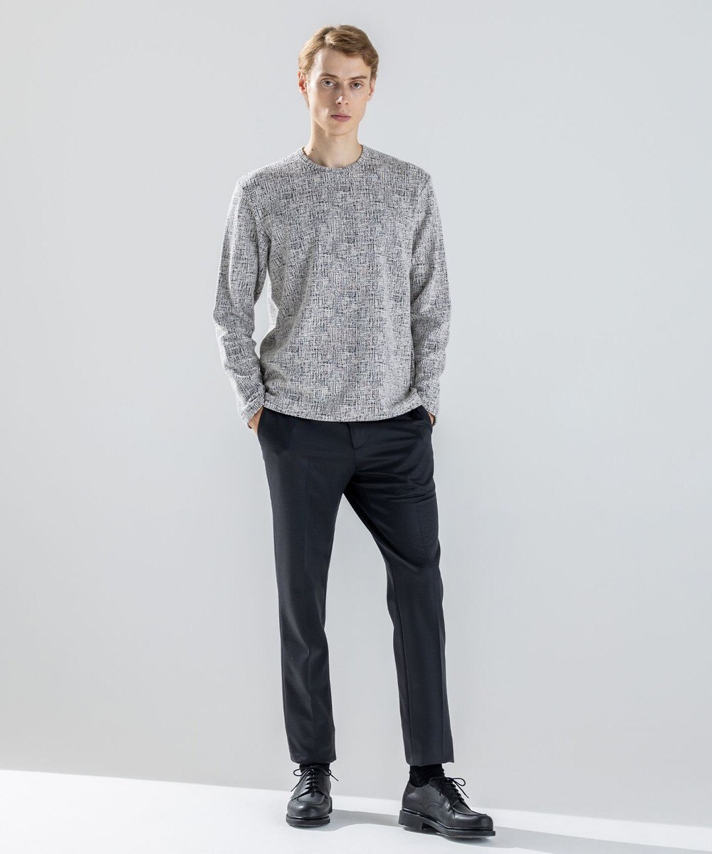 JOSEPH HOMME 【新素材】パフィーチェックジャージー　クルーネックカットソー 