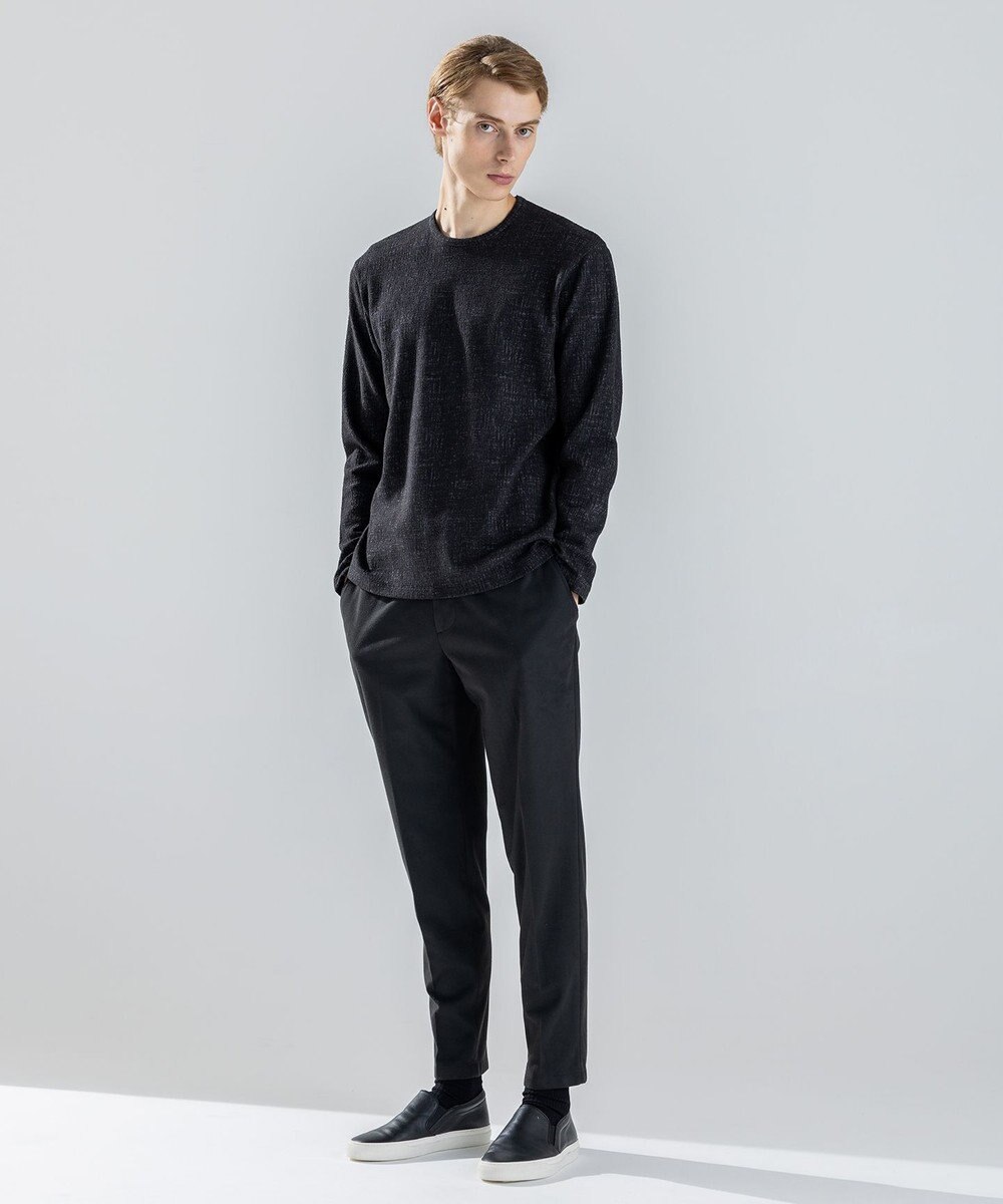 JOSEPH HOMME 【新素材】パフィーチェックジャージー　クルーネックカットソー 