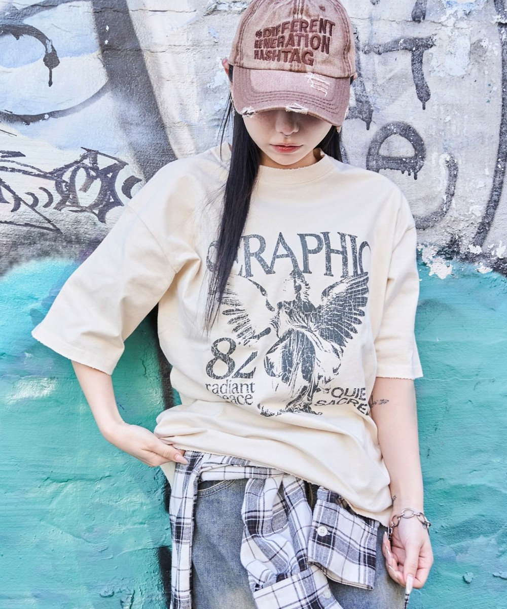 WEGO 【ユニセックス着用ITEM/MLサイズ展開】ブリーチヴィンテージグラフィックT（SS） 