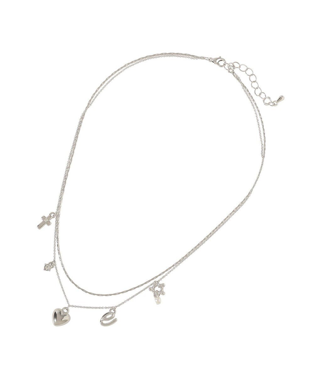 earth music&ecology レター２連ネックレス 