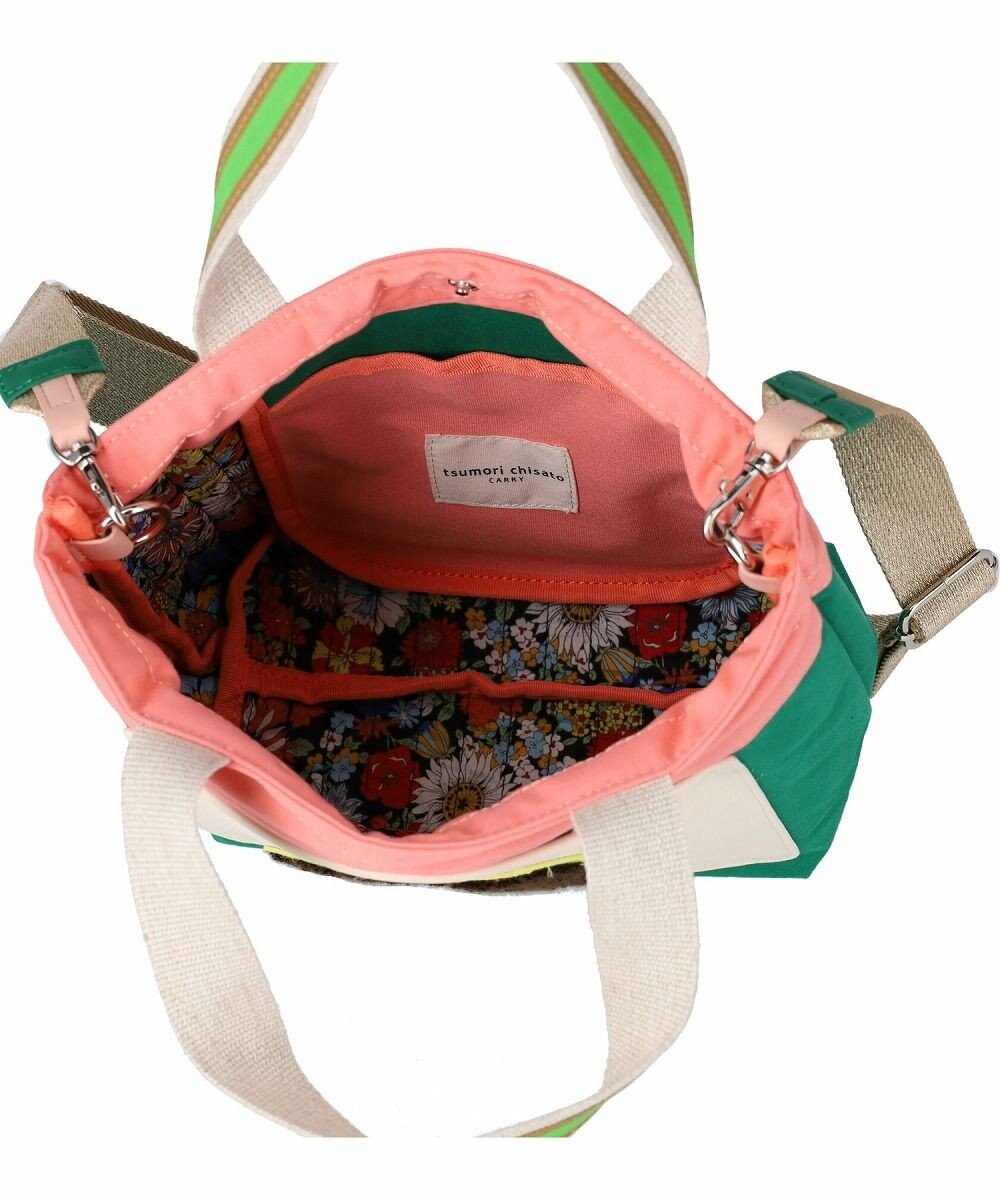 tsumori chisato CARRY キラミックスコンビ トートバッグ 2wayショルダー ネコ Sサイズ 