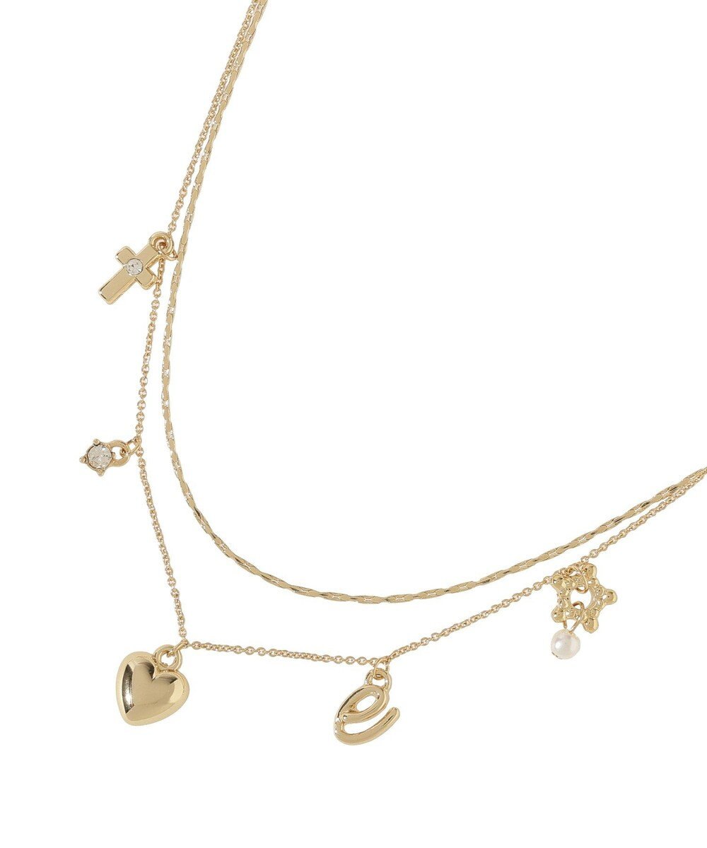 earth music&ecology レター２連ネックレス 