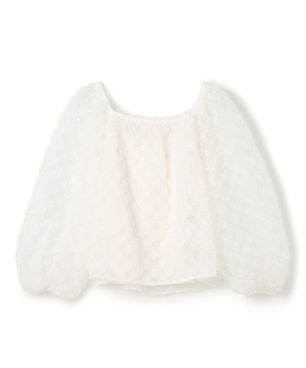 GRACE CONTINENTAL チュール刺繍トップ 