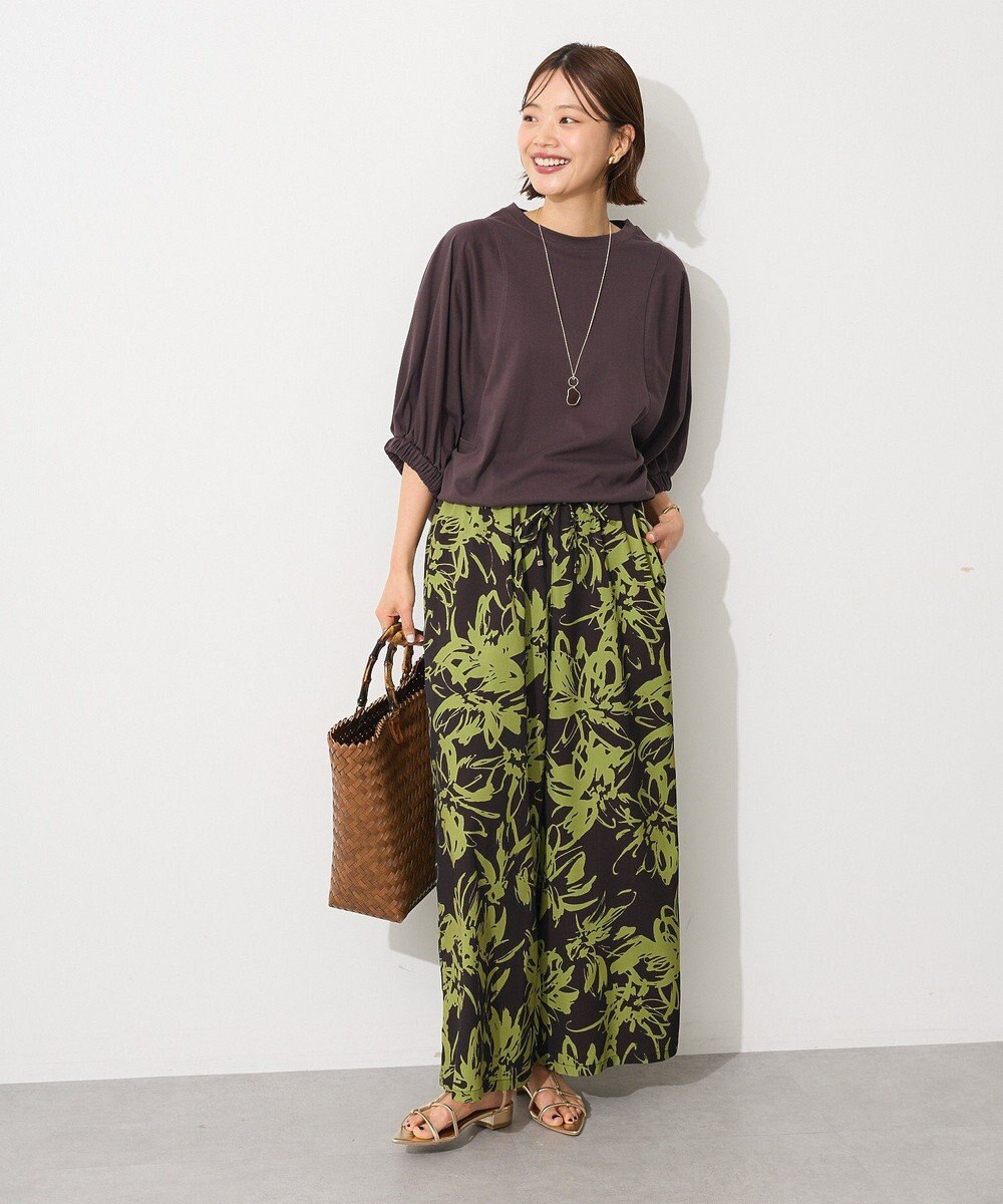 CRAFT STANDARD BOUTIQUE 接触冷感/UVカット スクエアボリュームスリーブプルオーバー 