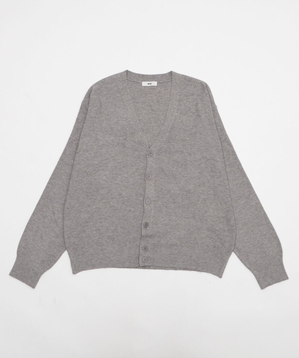 WEGO 【WEB限定/2025年秋冬新作//洗濯可/MLサイズ展開/ユニセックス着用ITEM】ドロップショルダーカーディガン 