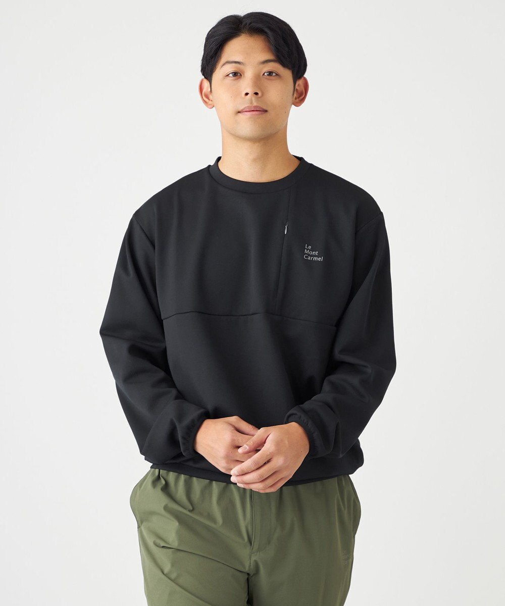 SHARE PARK MENS 【UVカット・吸水速乾・ストレッチ・軽量・アンチピリング 】ダンボールクルーネックスウェット（L・XLサイズ） 