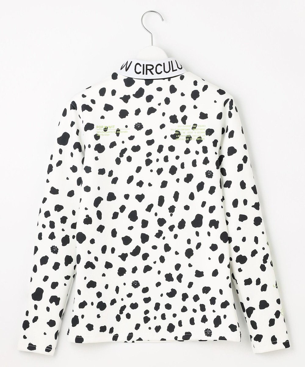 PW CIRCULUS 【WOMEN】スノーレオパード裏フリースモックネックT 