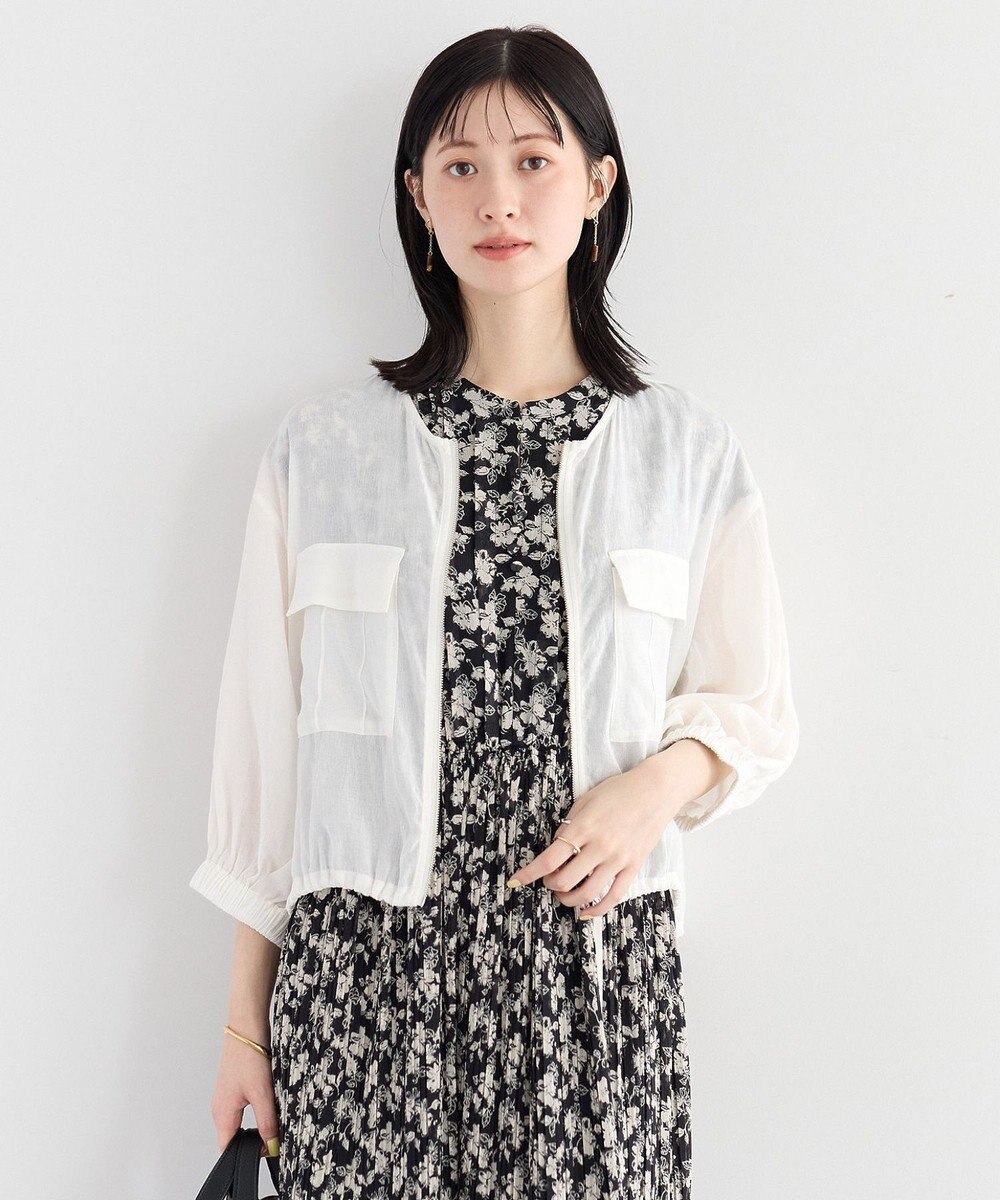 YECCA VECCA ドライタッチシアーブルゾン 