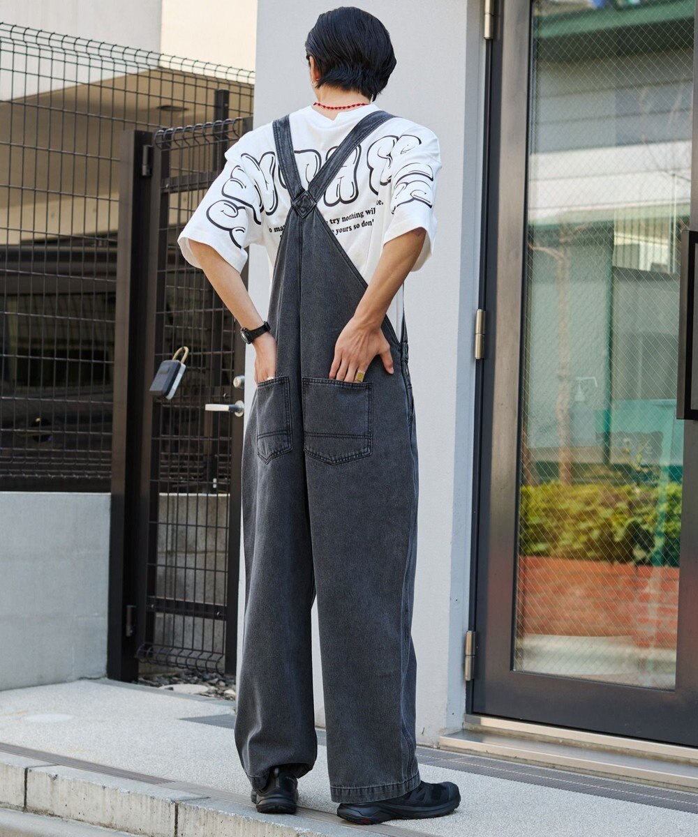 WEGO 【ユニセックス着用/SMサイズ展開】デニムオーバーオール 
