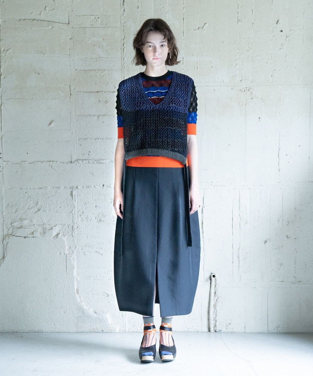 COQ STRATA 和紙ショート丈ベスト 