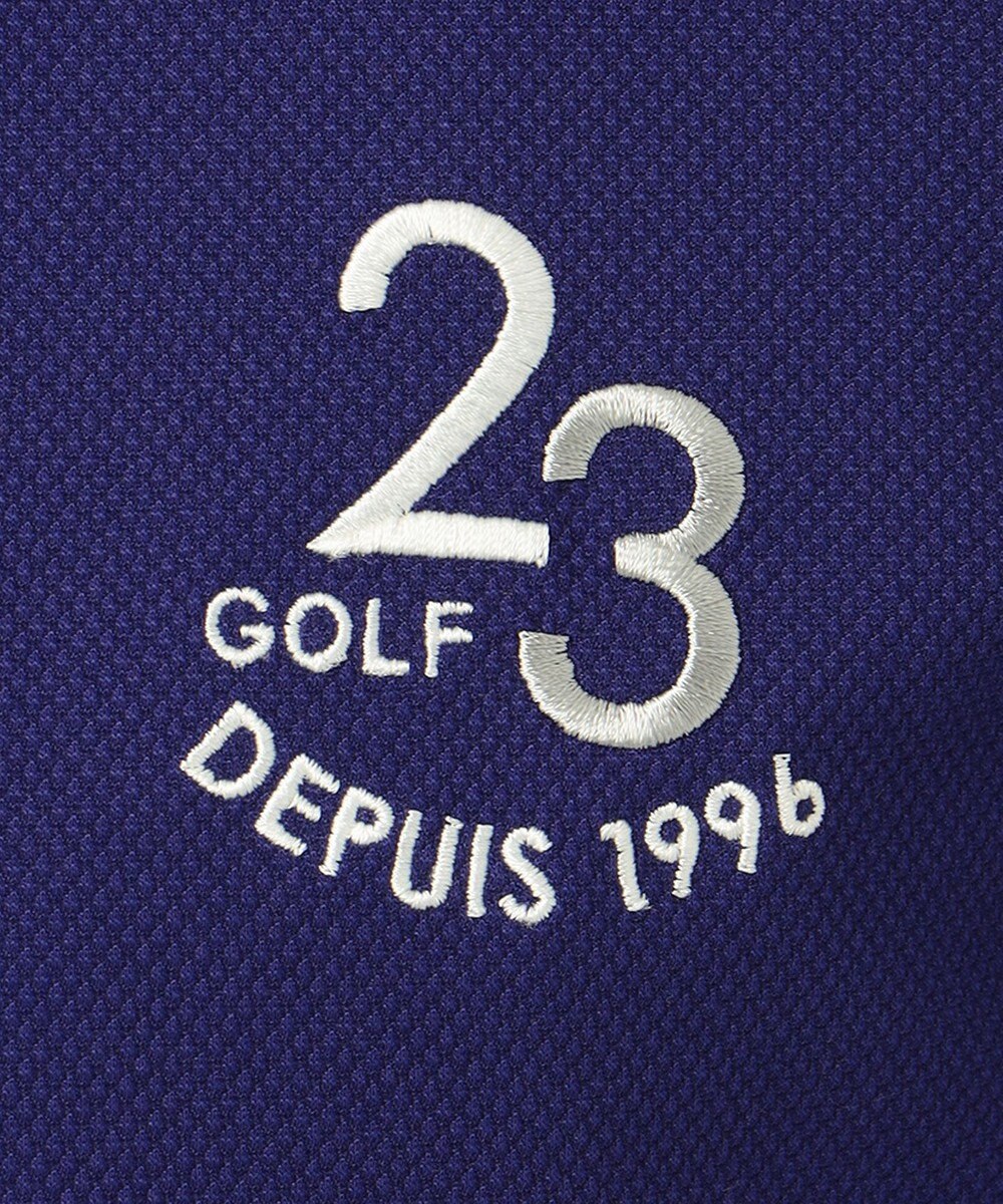 23区GOLF 【MEN】ハニカム鹿子 半そでポロシャツ 