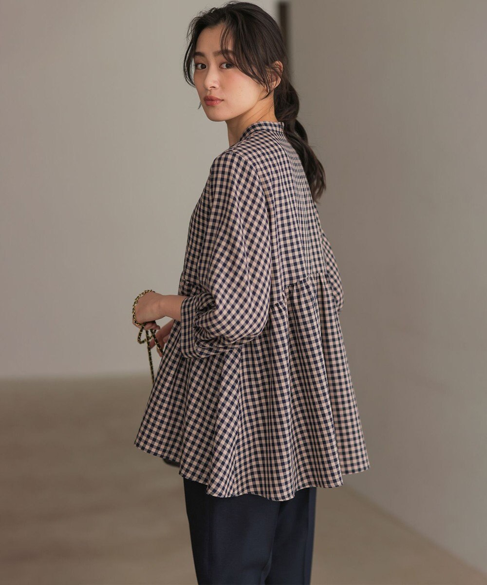 組曲 ニューリヨセルシャーティングペプラム ブラウス 