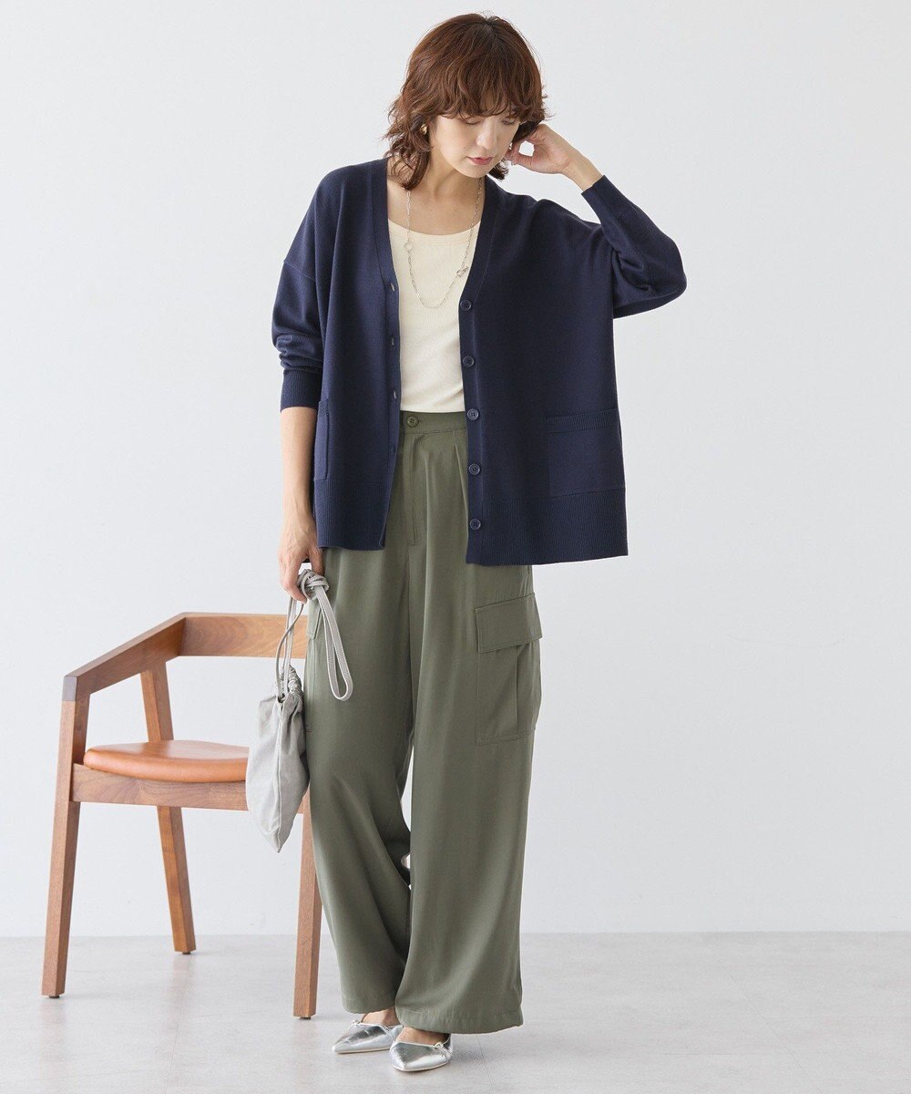 AMERICAN HOLIC バイパチVネックルーズカーディガン 