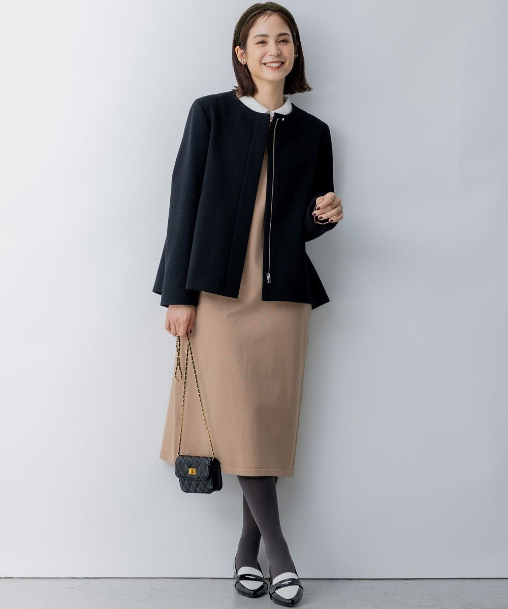 組曲 S 2WAYショートビーバー フーテッドコート 