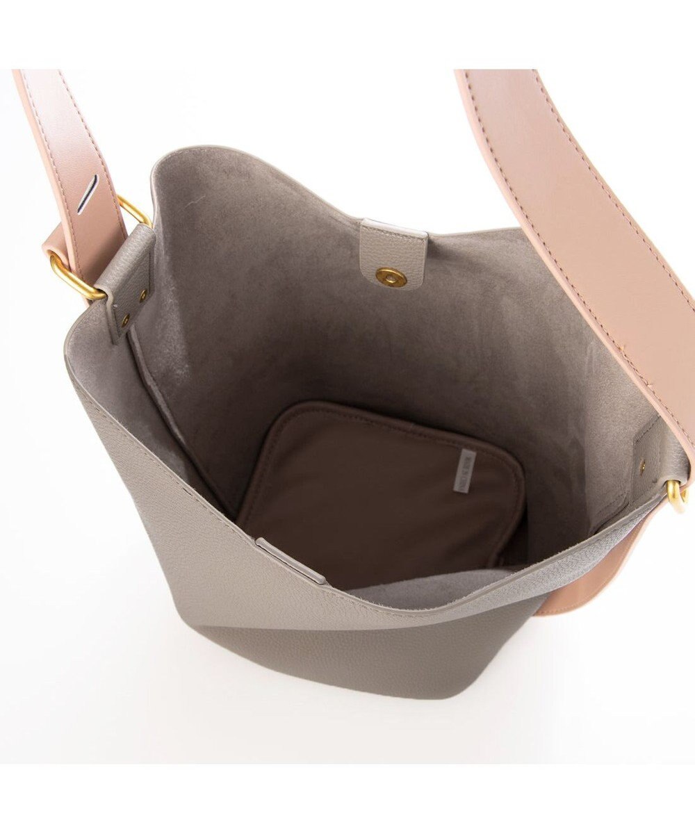 UNBILLION カシュカシュ cachecache / シボフェイクレザーソフトホーボーバッグ 