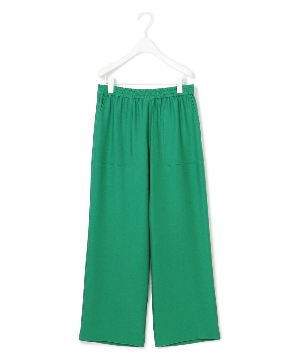 ICB 【人気のため新色追加・接触冷感・洗える】 ワッシャーツイル ワイドストレートパンツ 