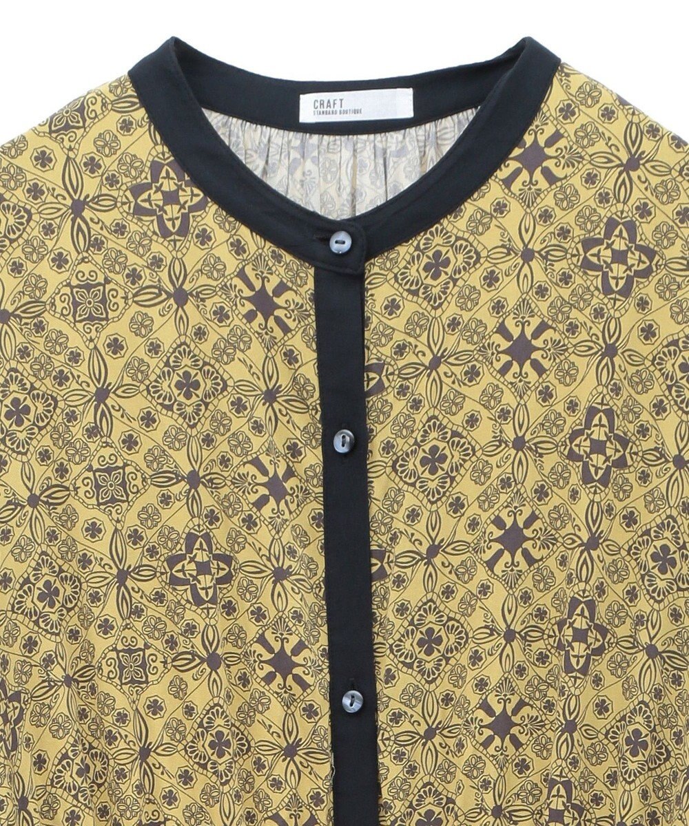 CRAFT STANDARD BOUTIQUE 総柄バイカラーワンピース 