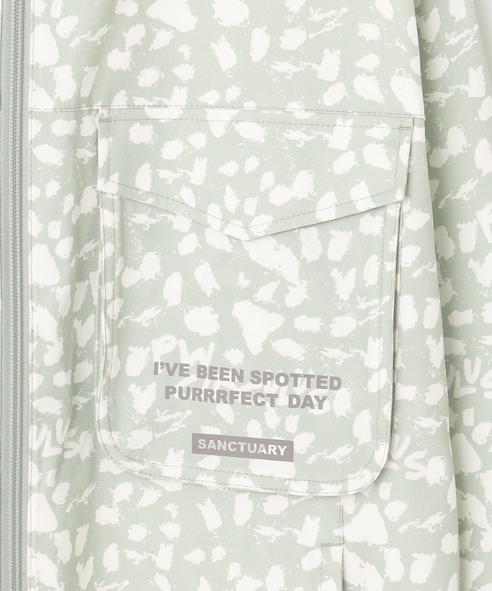 PW CIRCULUS 今が旬！【WOMEN】【洗える/ストレッチ】アニマルプリント ジップアップ フーデッド ブルゾン ゴルフウェア レディース 