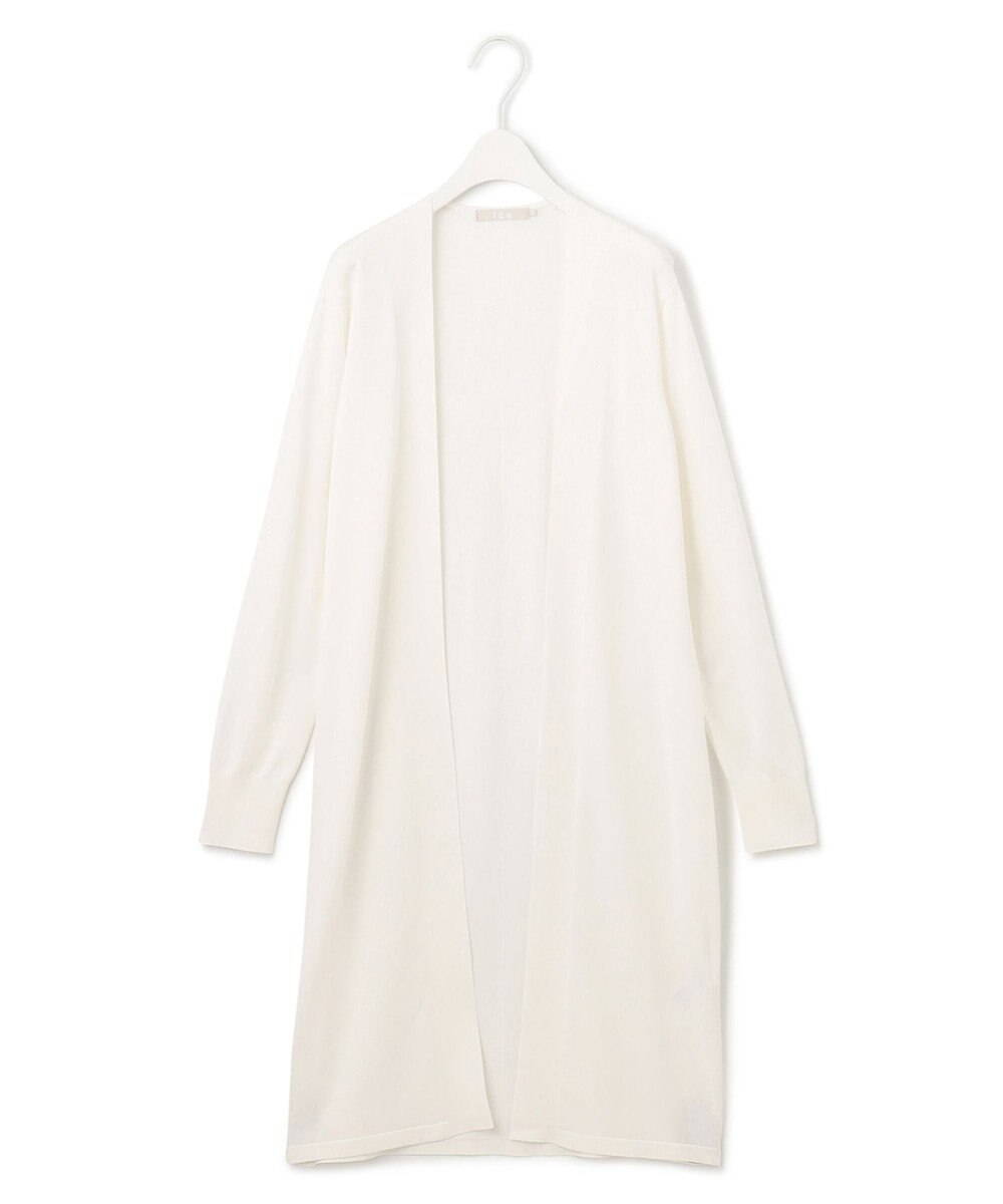 ICB 【WEB限定カラーあり】 シンセティックハイゲージ ロングカーディガン 