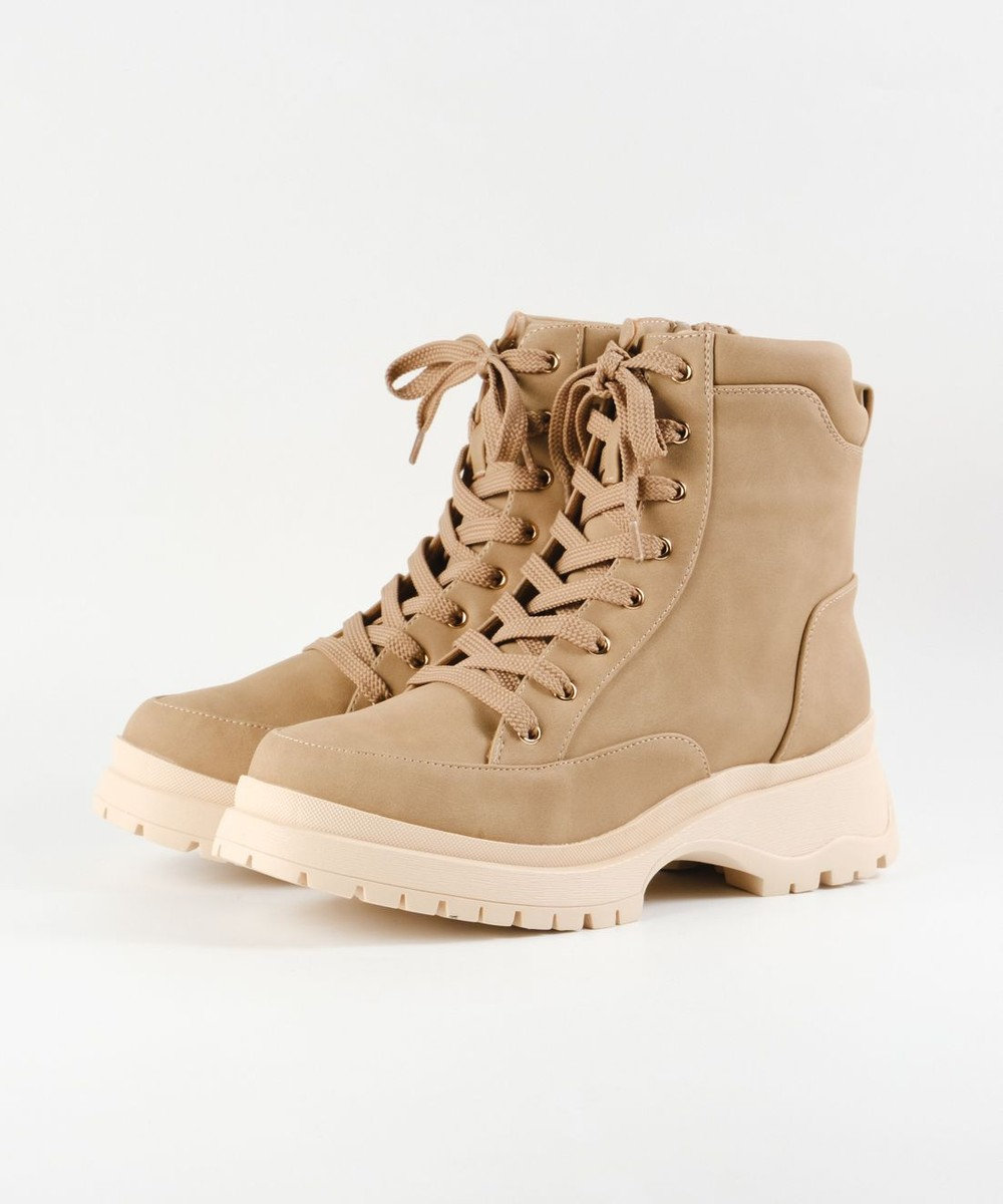 BONTRE 【MIONOTIS/ミオノティス】レースアップタンクソールショートブーツ/41012 