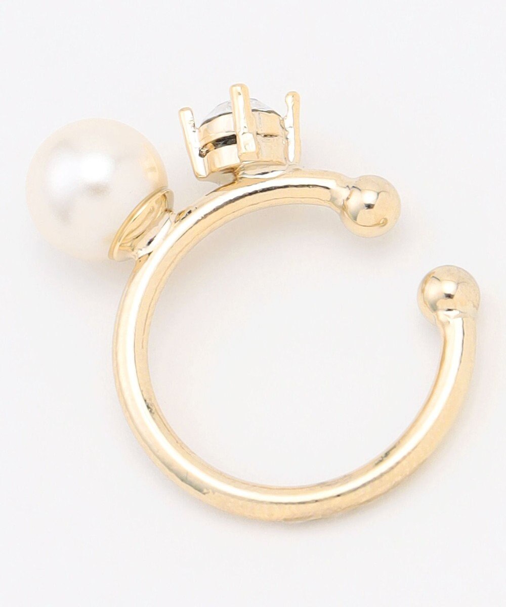 J.PRESS LADIES 【WEB限定・2way・2set】パールビジュー イヤカフ リング 