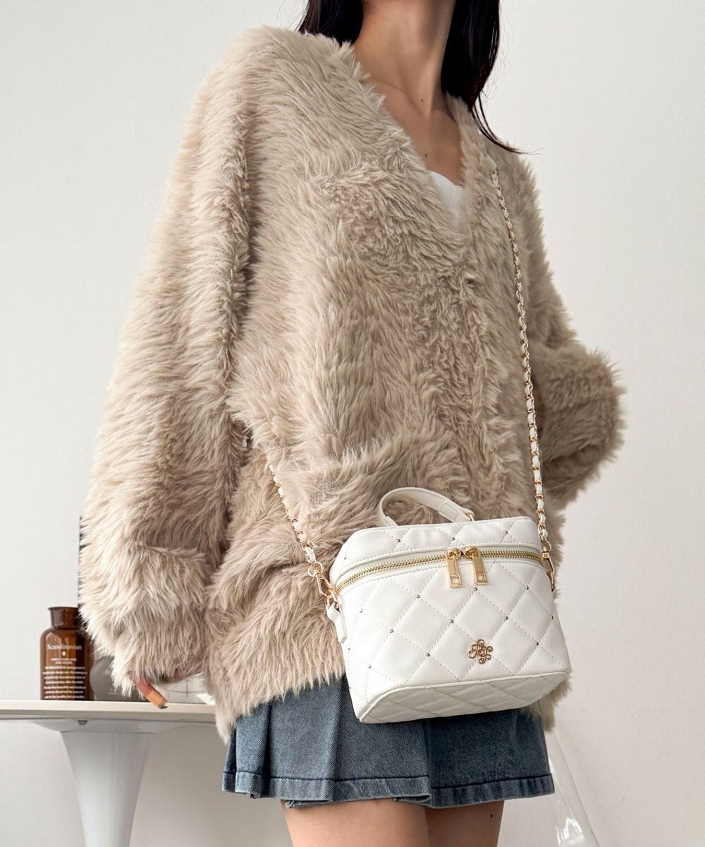 WEGO メタルパーツキルティングバニティショルダー 