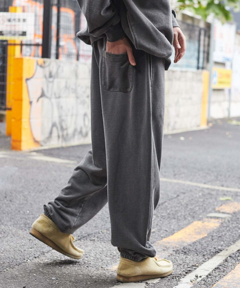 WEGO ピグメントロゴスウェットパンツ 