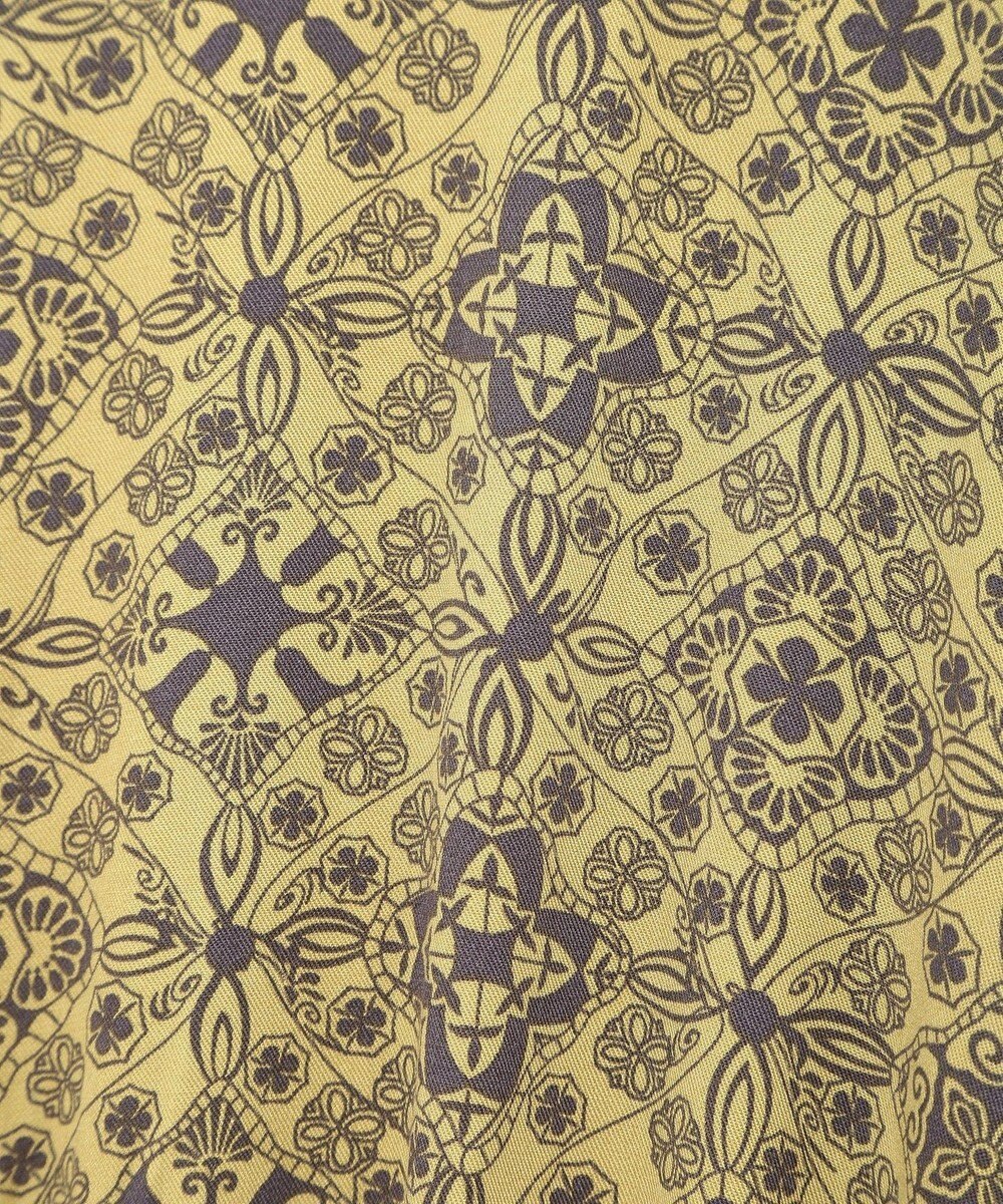 CRAFT STANDARD BOUTIQUE 総柄バイカラーワンピース 