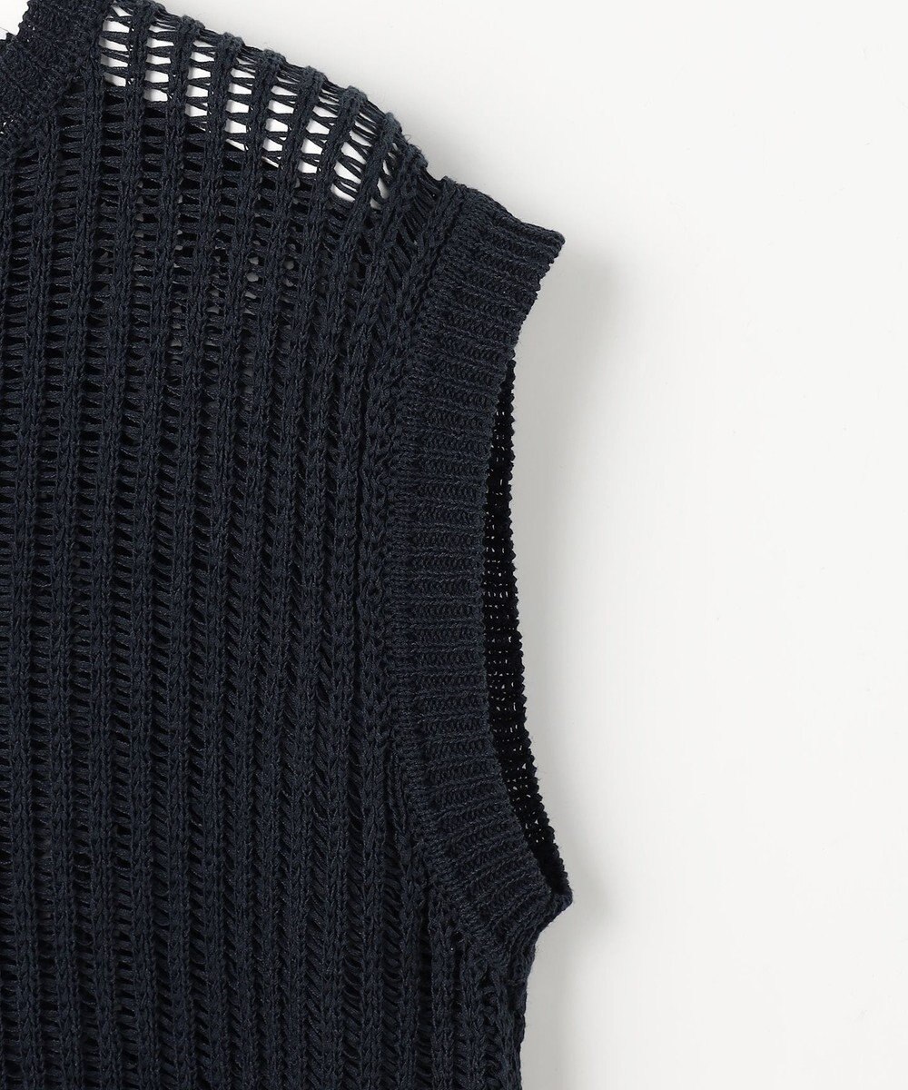 自由区 【レイヤード・旬スタイル】リネンコットン ベスト 